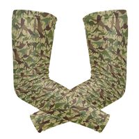 Fashion Sports Arm Supports Dinosaur Army Camo Basketball Shooter Sleeves Sunscreen Cuff Stretched Fabric for Football, Volleyball, Baseball Protection, Youth & Adult Sizes(1 Pair)