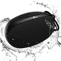 Portable Speakers, LFS IPX6 Waterproof Wireless Bluetooth Speaker V5.0 with 10W Loud Stereo HD-Sound, Support Handsfree, Aux in & TF Card, 12 Hours Playtime, Extra Bass for Travel, Home & Outdoor