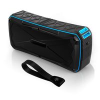 Portable Bluetooth Speaker Waterproof IP67,20W Stereo Pairing,12H Playtime Enhanced Bass Wireless Outdoor Speakers with Built-in Mic and Power Bank for Party,Travel,Camping,Beach,Shower (Blue)