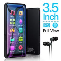 MYMAHDI MP3 Player, High Resolution and Full Touch Screen, HiFi Lossless Sound Player with FM Radio, Voice Recorder, 8GB Supports up to 128GB，Black