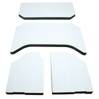 Design Engineering 050141 Boom Mat White 4-Door Jeep Wrangler JK (2011-2018) Sound Deadening Headliner