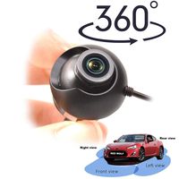 RED WOLF Reverse Backup Camera Car Front/Rear/Side 360 Degree View Parking Surround Mounting Camera GuideLine ON/Off for Car Auto Pickup Trucks SUV RV Vans