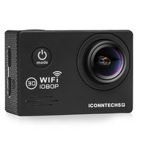 ICONNTECHS IT Full HD 1080P Sport Action Camera WiFi FHD 60 fps HDMI 14MP 170 Degree Wide Viewing Angle 2.0 Inch LCD Waterproof DV Camcorder for Extreme Outdoor Sports (Black)