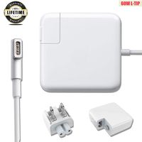 60W Charger for Mac Book Pro13 15 inch AC Power Adapter L-Tip Magnetic Connector Replacement for Magsafe 1 13-inch 15-inch L-Type (Before Mid 2012 Models) A1181 A1278 A1184 A1330 A1342 A1344