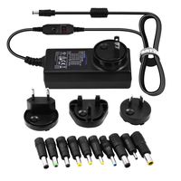 65W Laptop Charger for Sony Toshiba Asus Lenovo HP Samsung etc, 15~24 Voltage Adjustable; 10 Charging Tips, Interchangeable AC Blades for USA EU UK & Oceania Included Best for Universal Traveler