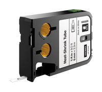 DYMO Heat Shrink Tubes for DYMO XTL Label Makers, Black on White, 1/4", 1 Roll (1868809)