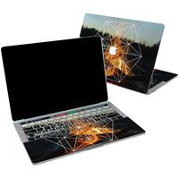 Lex Altern Vinyl Skin for MacBook Air 13 inch Mac Pro 16 15 Retina 12 11 2019 2018 2017 2016 Geometric Camping Bonfire Nature Trees Forest Print Laptop Cover Decal Sticker Touch Bar Protective