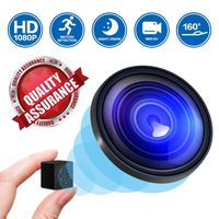 Mini Spy Camera Hidden Nanny Cameras, 2019 1080P HD Night Vision Motion Activated Covert Small Security Camera Cop Cam with Video and Audio for Home, Car, Office