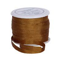Threadart 100% Pure Silk Ribbon - 4mm Brown - No. 671-3 Sizes - 50 Colors