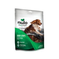Nulo Puppy & Adult Freestyle Jerky Dog Strips: Natural Healthy Real Meat Grain Free Dog Treats For Training Or Reward  (Duck With Plums Recipe - 5 Oz Bag)