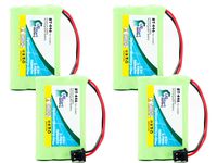 4 Pack - Replacement for RadioShack 43-3581 Battery - Compatible with RadioShack Cordless Phone Battery (800mAh 3.6V NI-MH)