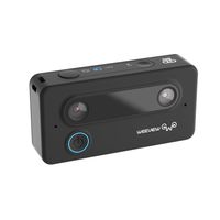 3K WiFi 3D Camera Ultra HD Mini 3D Cam VR-Ready Images and 3D Video Camera Rechargeable 1300mAh Battery, OBS Live Streaming via YouTube, Facebook-Black