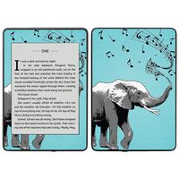 MightySkins Skin Compatible with Amazon Kindle Paperwhite 2018 (Waterproof Model) - Musical Elephant | Protective, Durable, and Unique Vinyl Decal wrap Cover | Easy to Apply, Remove| Made in The USA