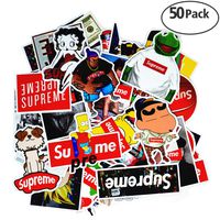 QEMILYQ Stickers Pack, 50PCS Street Fashion Oil Waterproof Laptop Vinyl No-Duplicate Sticker for Water Bottles,Phones,Luggage,Motorcycle, MacBook,Sketeboard, DIY Party Supplie Patches Decal