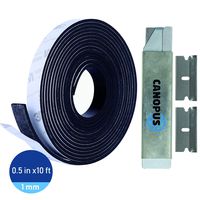 Magnetic Tape with Adhesive Backing: 1/2 inch x 10 Feet, Strong Sticky Magnetic Strips for Classroom Organization, Fridge, Dry Ease Board, Shower Doors, Craft and DIY Projects (Thickness: 1mm)