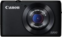 Canon PowerShot S200 - Digital Camera - Compact - 10.1 Mpix - 5 x Optical Zoom - Wi-Fi - Black