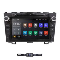 hizpo Android 9.0 Car Radio for Honda CRV CR-V 2007 2008 2009 2010 2011 8 inch DVD Player WiFi GPS Navigation Stereo Bluetooth + Camera