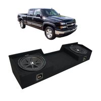 Compatible with 1999-2006 Chevy Silverado Ext Cab Truck Kicker Comp C10 Dual 10" Sub Box Enclosure - Final 2 Ohm