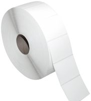 Compulabel Thermal Transfer Shipping Labels, MEGA Roll 4 inch x 3 inch, White, Permanent Adhesive, 5500 Per Roll, 2 Rolls