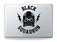 Black Squadron Star Wars for Macbook Air 11, 13, Macbook Pro 13,15,17 Decals,...