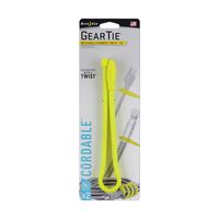 Nite Ize Gear Cordable The Orginal Reusable Rubber Twist Tie with Stretch-Loop For Cord Management + Storage 18-Inch Neon Yellow, 2 Pack, Made in the USA
