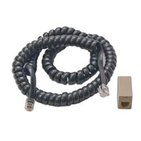 Coiled Cord/RJ12 Modular Adapter