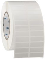 Brady THT-37-423-10 1.5" Width x 0.5" Height, B-423 Permanent Polyester, Gloss Finish White Thermal Transfer Printable Label (10000 per Roll)