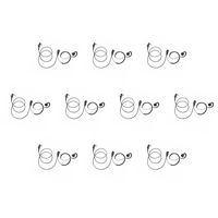 10 Pack BOMMEOW BSE15-H4 C Shape Earpiece Swivel Earhanger for 2 Pin Screw Hytera TC-446S BD502 BD552 RCA Relm