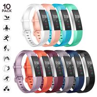 sunyfeel Replacement Bands Compatible for Fitbit Alta HR and Alta, Fashion Sports Silicone Personalized Bracelet with Metal Clasp for Alta HR/Alta