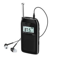 Pocket Radio FM AM Portable Radio USB Charging Radio with SD Card Slot (With Earphone)