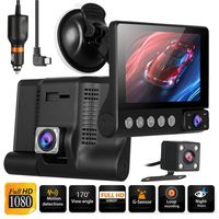 EEEKit Dual Dash Cam Car Camera 1080P Front and 720P Rear View Backup Camera 170° Wide Angle, Night Vision WDR G-Sensor Parking Monitor Loop Recording Motion Detection