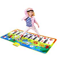 M SANMERSEN Piano Mat, 53'' x 23'' Musical Piano Mat Electronic Multi-Functional Musical Mats for Children Musical Toys for Kids Toddler Girls Boys