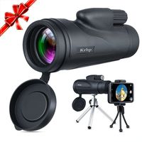 Monocular Telescope, Low Light Night Vision Monocular Telescope 12X50 High Power Prism with Tripod/Phone Clip ETC, for Bird Watching/Hunting/Camping/Hiking/Golf/Concert/Surveillance