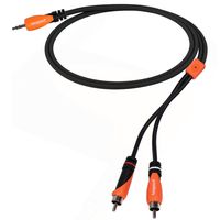 Bespeco Instrument Cable Black & Orange 6 foot SLYMSR180