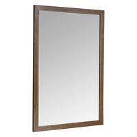 AmazonBasics Rectangular Wall Mirror 24" x 36" - Standard Trim, Walnut