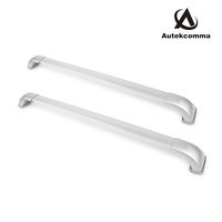 Autekcomma Roof Rack Cross Bars fit Toyota Highlander 2014 2015 2016 2017 2018 2019 XLE/LE/SE/Limited Silver Painting Aluminum Alloyed Anti-Corrosion Crossbars (Sold as 1 Pair)