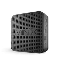 MINIX NEO G41V-4,Fanless Mini PC with Windows 10 Pro (64-bit),4G DDR4/64GB eMMc 5.1/Intel Gemini Lake N4100/Triple-Display/HDMI 2.0/VGA/Expandable Storage/Vesa Mount/Auto Power On.