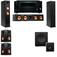 Klipsch RP-260F Tower Speakers-SW-112-5.1-Onkyo TX-RZ810