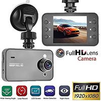 Dash Cam 1080P Full HD Car DVR Dashboard Camera, Driving Recorder with 2.2 Inch LCD Screen, K6000 Super Wide-Angle Night Vision, Photo, Video, Recording, Playback View, Loop Recording
