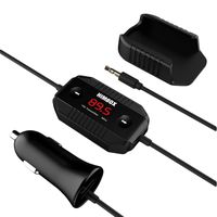iClever Himbox HB-F02 Auto-Scan Wireless FM Transmitter Radio Adapter Car Kit with Clip