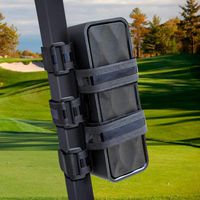 ZOEA Portable Bluetooth Speaker Mount for Golf Cart Accessory, Adjustable Strap Fits Most Wireless Bluetooth Speakers, Speaker Holder Attach to Most Rail Bar, Gift for Golfers
