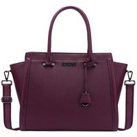 15.6 Inch Laptop Bag for Women,Multi-Pocket Laptop Briefcase Work Tote Bag Business Travel Bag,Darkpurple