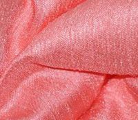 Satin Shantung Solid Fabric 60" Wide Sold by The Yard (Coral)