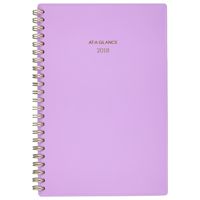 AT-A-GLANCE Weekly / Monthly Planner, January 2018 - December 2018, 4-7/8" x 8", Color Bar, Lilac (1078-200-59)