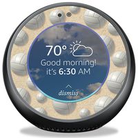 MightySkins Skin Compatible with Amazon Echo Spot - Volleyball | Protective, Durable, and Unique Vinyl Decal Wrap Cover | Easy to Apply, Remove, and Change Styles | Made in The USA