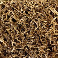 Crinkle Cut Shredded Paper 1/2 Pound - Shred Gift Basket Filling and Packing by Emerald Craft & Hobby (Kraft)