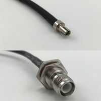 6 inch RGU178 TS-9 MALE to RP-TNC FEMALE BULKHEAD Pigtail Jumper RF coaxial cable 50ohm High Quality Quick USA Shipping