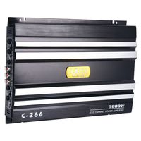 YaeCCC C-266 Car 4 Channel Power Amplifier Stereo Audio Super Bass Sub Woofer Amp 12V