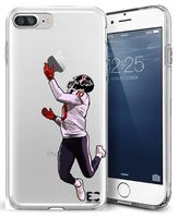 Epic Cases iPhone6 Plus iPhone 7/iPhone 8 Plus Case Ultra Slim Crystal Clear Football Series Soft Transparent TPU Case Cover Apple (Dhop Texans, iPhone 6/7/8 Plus)