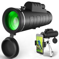 Monocular Telescope, High Power Monocular Scope Waterproof Monoculars with Phone Clip and Tripod for Cell Phone for Bird Watching DDDTT0002